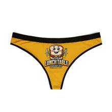 Load image into Gallery viewer, The Lunch Table Podcastatx Women&#39;s Thongs (gold)
