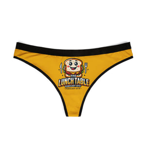 The Lunch Table Podcastatx Women's Thongs (gold)