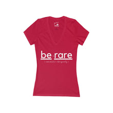 Load image into Gallery viewer, Women&#39;s &quot;berare&quot; Jersey Short Sleeve Deep V-Neck Tee
