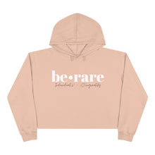 Load image into Gallery viewer, be•rare pale pink crop hoodie
